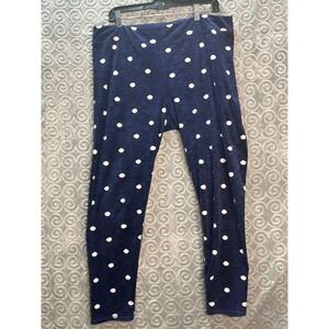 XL/XG Polka‎ Dot Lounge Pants Blue Space Dye Casual Comfy